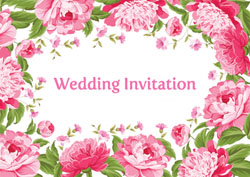 floral border invitations