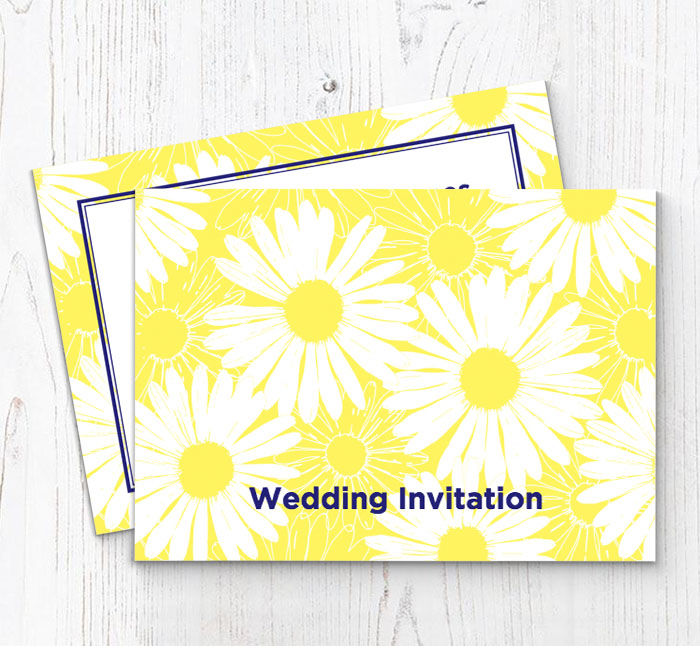 yellow sunflowers invitations