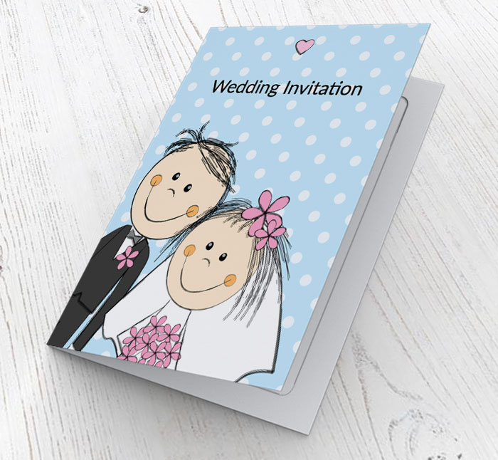 happy couple invitations