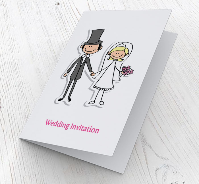 bride and groom invitations