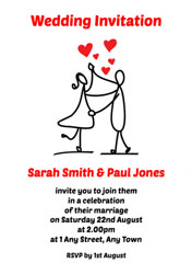 wedding couple invitations