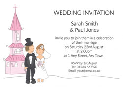 church wedding invitations