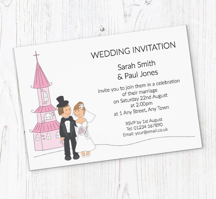 church wedding invitations