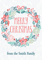 wreath christmas card