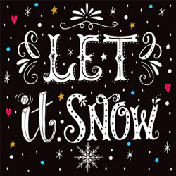 let it snow christmas card