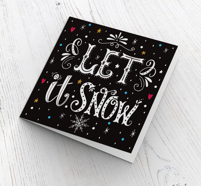 let it snow christmas card