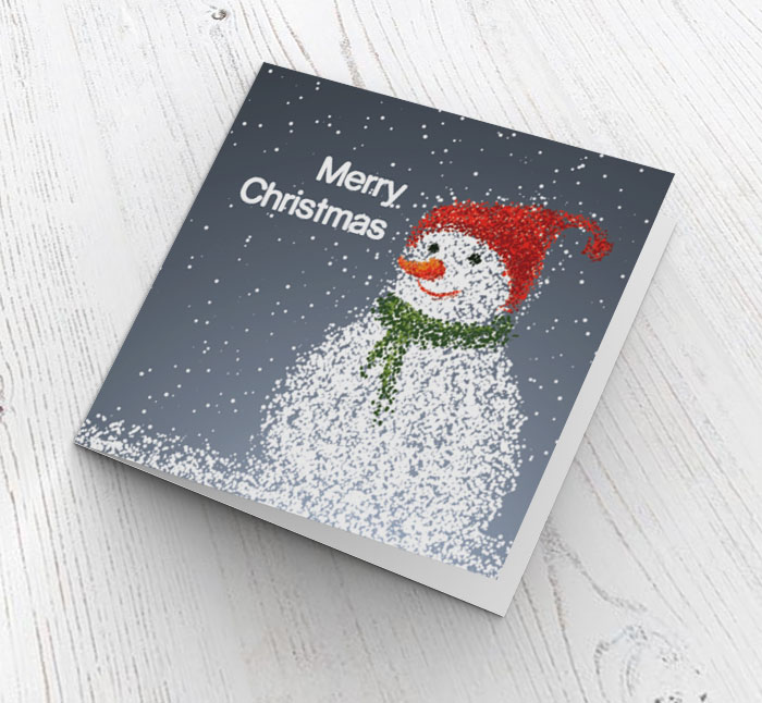 snowman christmas card