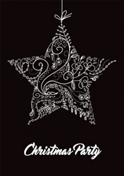 ornamental star party invitations