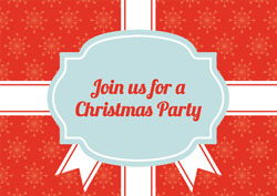 christmas present party invitations