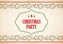 vintage christmas party invitations