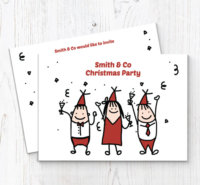 works christmas party invitations