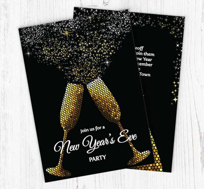 new year celebration invitations