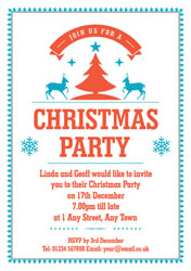 christmas trees border invitations