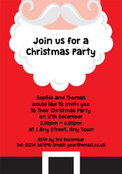 santa party invitations