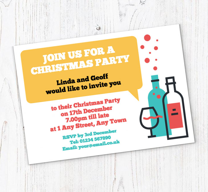 christmas cheer party invitations