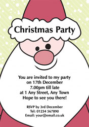 happy santa party invitations