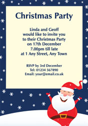 merry father christmas invitations