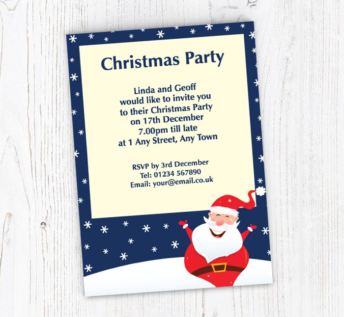 merry father christmas invitations