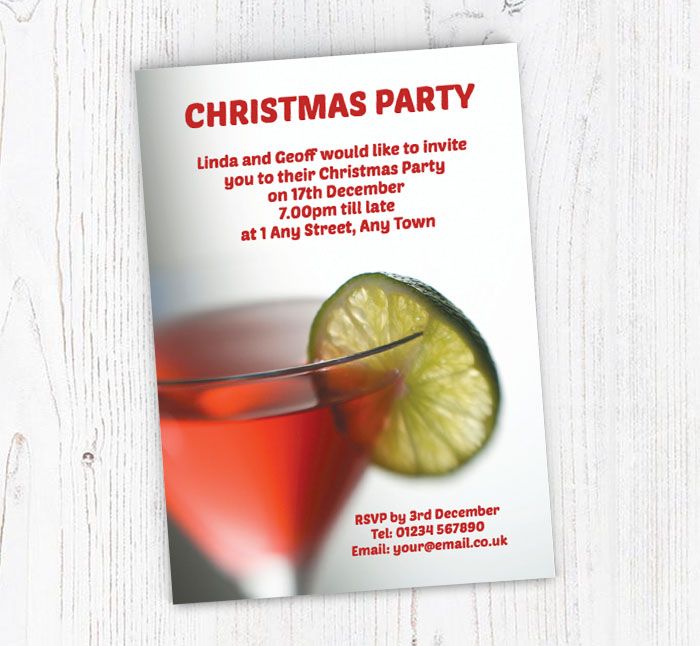 christmas cocktail party invitations