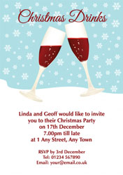 christmas toast party invitations