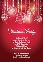 christmas sparkle party invitations