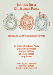 abstract decorations party invitations
