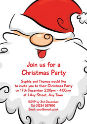 HO HO HO santa party invitations