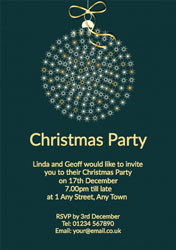 christmas ball party invitations