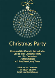 christmas ball party invitations