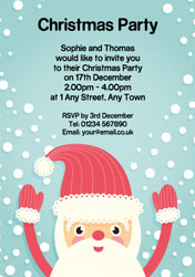 jolly santa party invitations