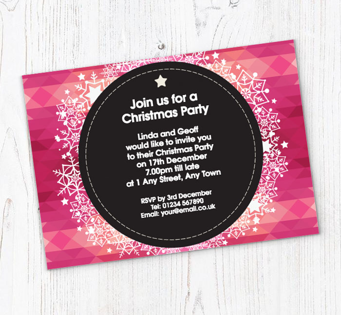 pink diamonds party invitations