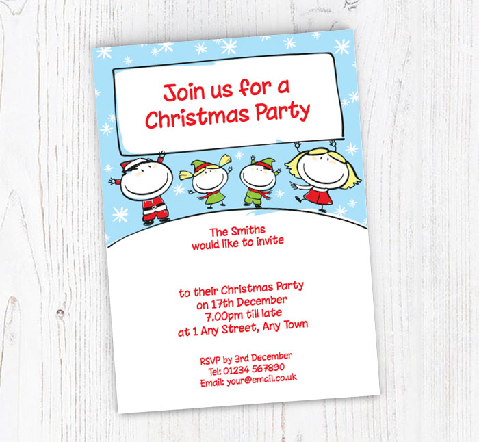 family christmas party invitations