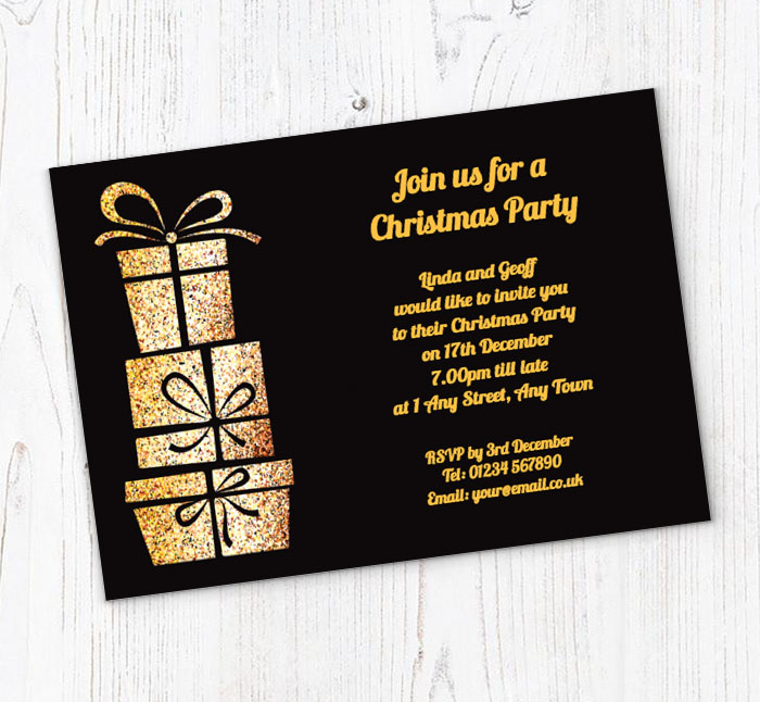 gift boxes party invitations