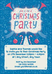christmas carnival party invitations