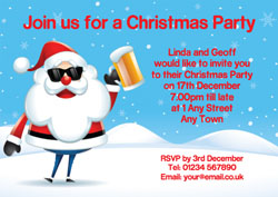 party santa invitations