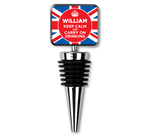 personalised keep calm union jack bottle stopper