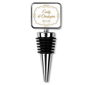 personalised wedding bottle stopper