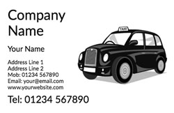 london taxi business cards