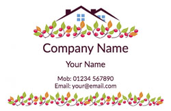 leaves and berries business cards
