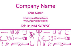 hairdressing equipment business cards