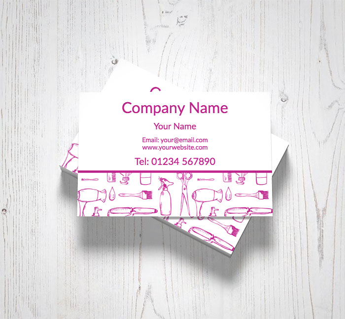 hairdressing equipment business cards