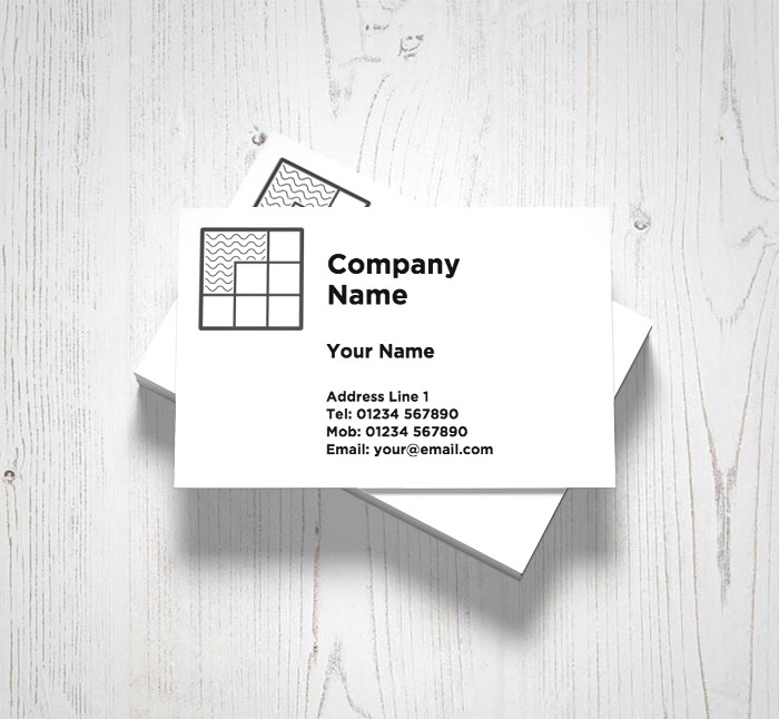 tiled wall business cards