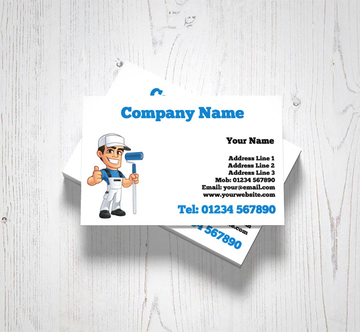 local decorator business cards