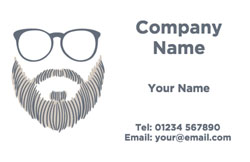 hipster barber shop business cards