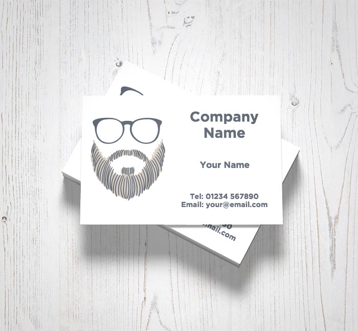 hipster barber shop business cards