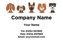 dogs business cards