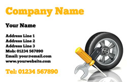 tyre and spanner business cards