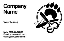 canine spa business cards