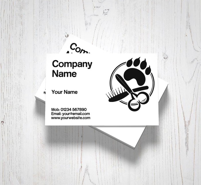 canine spa business cards