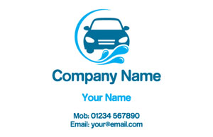 professional car wash business cards